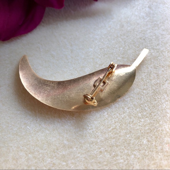 Vintage-Feather Brooch- VINTAGE - Picture 4 of 6